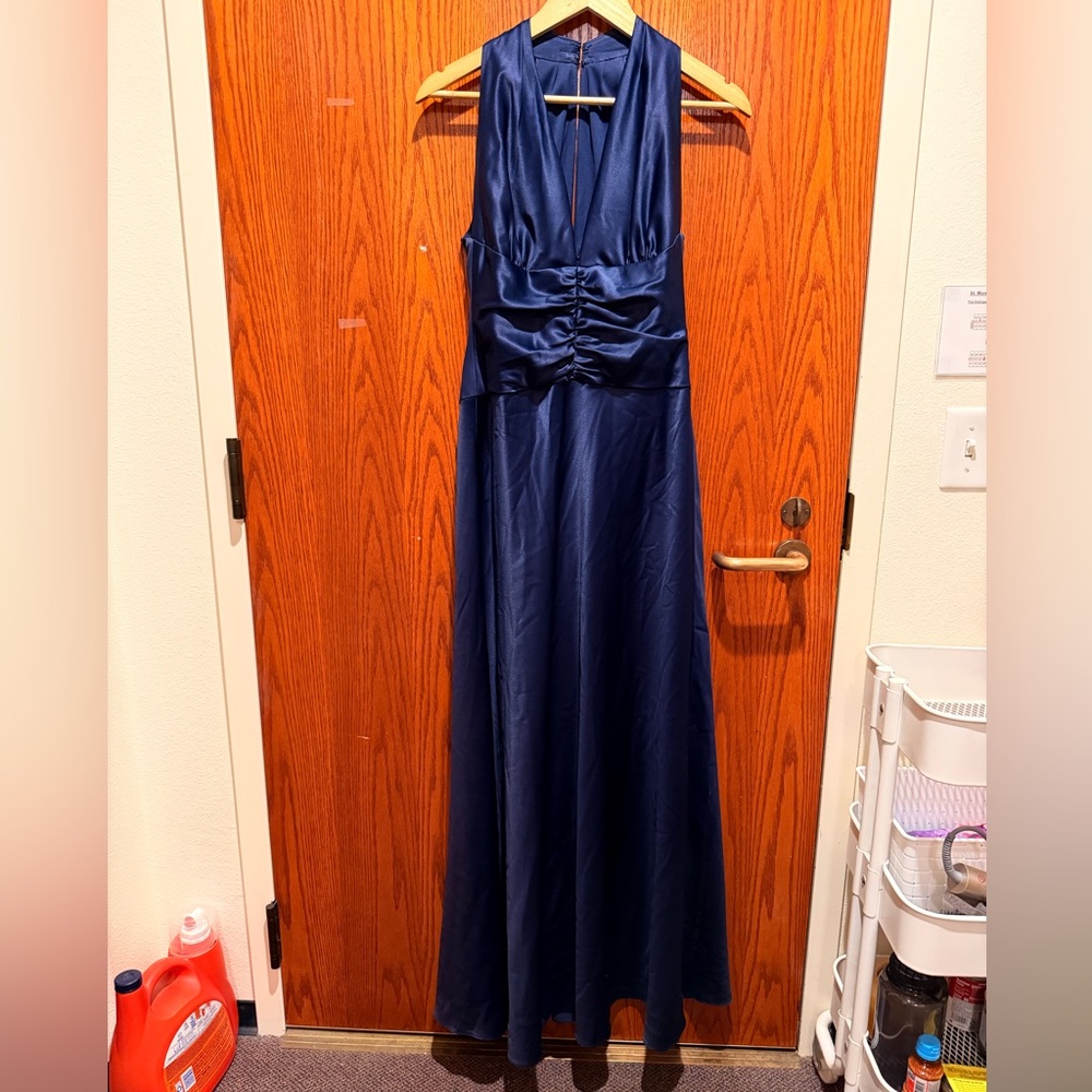 After Six Deep Blue Maxi Dress